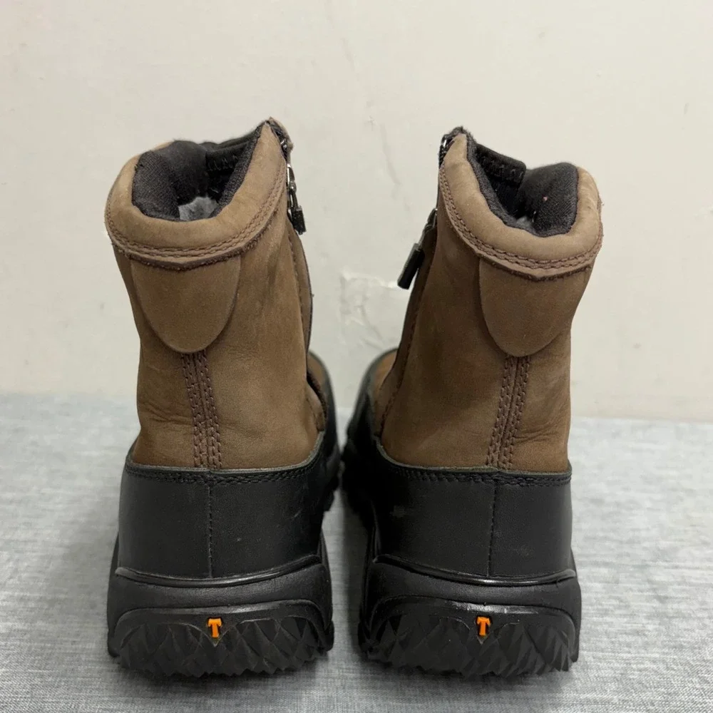 Timberland Waterproof Winter Boots Kids 6M Brown Leather Thermolite V93